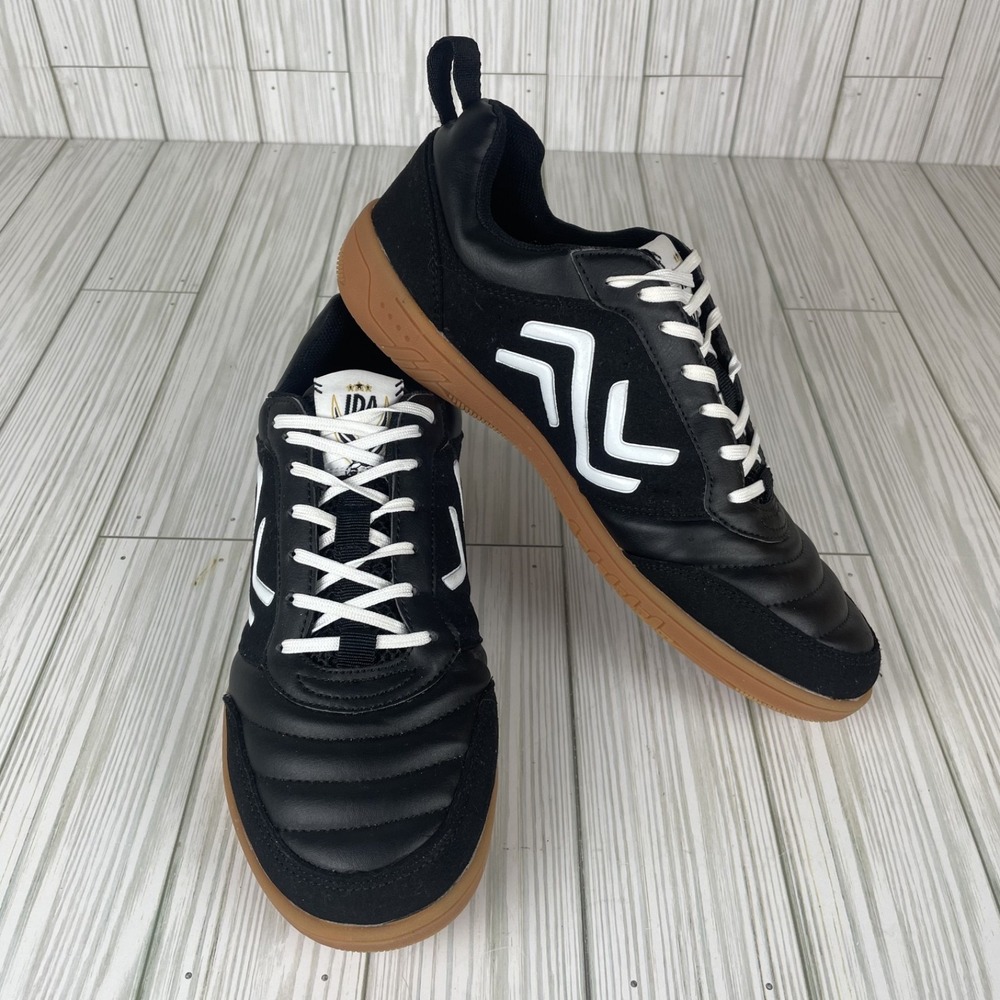 Ida Sports Shoes SZ 9‎ Black White Spirit Indoor Court Club Soccer $120